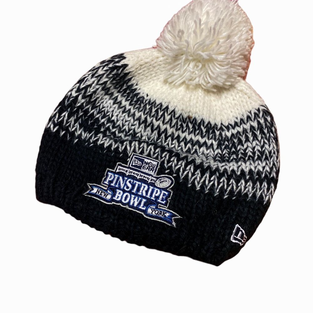New York Pinstripe Bowl Women's Football Beanie Hat | One Size Fits All